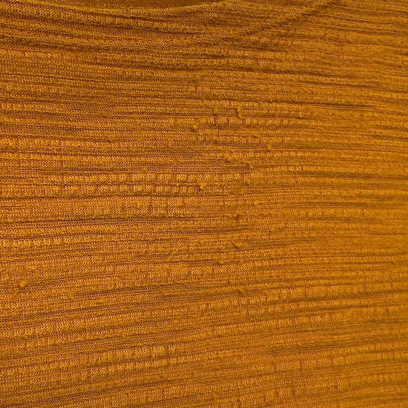 J. Crew mustard textured short sleeve tee - Picture 3 of 5